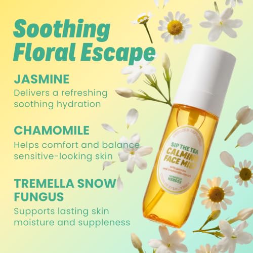 Cooling Facial Mist with Hyaluronic Acid & Chamomile - Vegan Hydrating Spray
