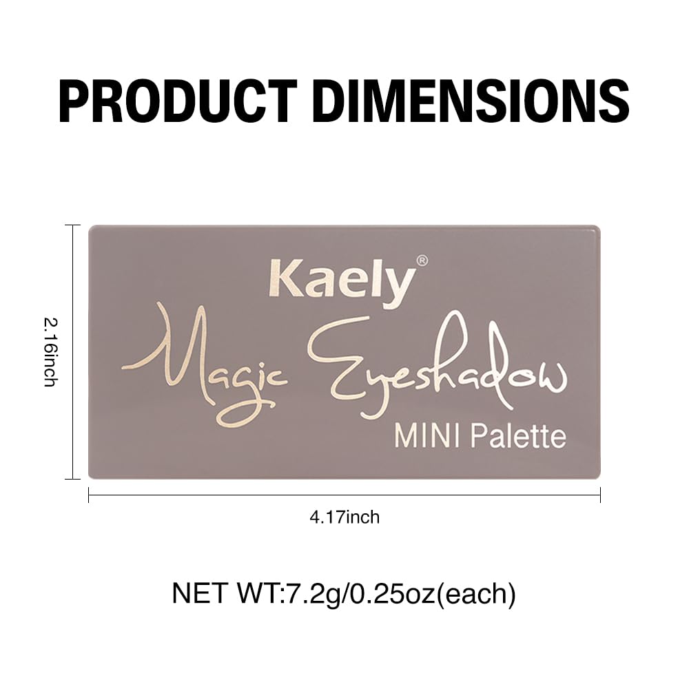 HHLTOH 6 Colors Eyeshadow Palette for Mature Skin, Highly Pigmented Smooth Blendable Eye Shadow, Neutral Matte & Shimmer Glitter Shades for Everyday Makeup, Waterproof, Vegan & Cruelty-Free, 03