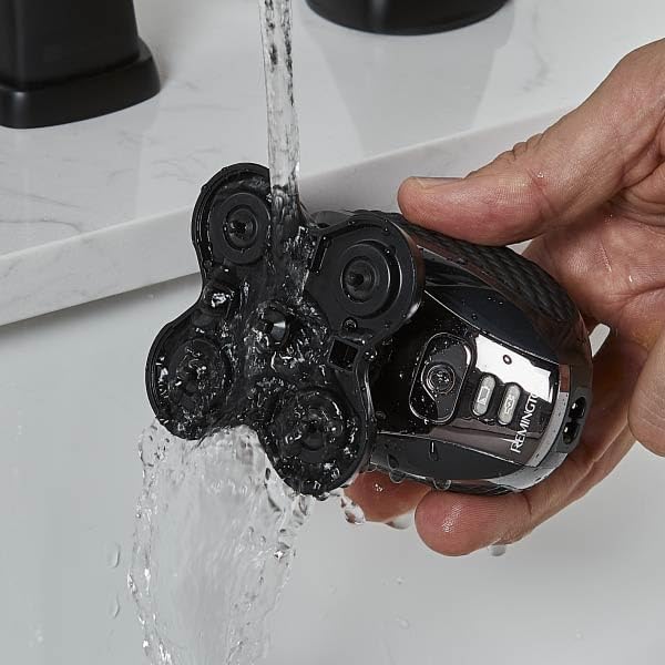 Remington Balder Pro XR7000 Head Shaver - Cordless Electric Razor with 5 Rotary Blades | Waterproof, Rechargeable, Pop-Up Trimmer