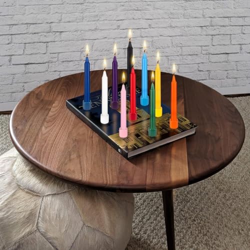 Gold Unscented Mini Taper Candles - 20 Count | 4" x 1/2" | Clean Burning for Rituals & Meditation