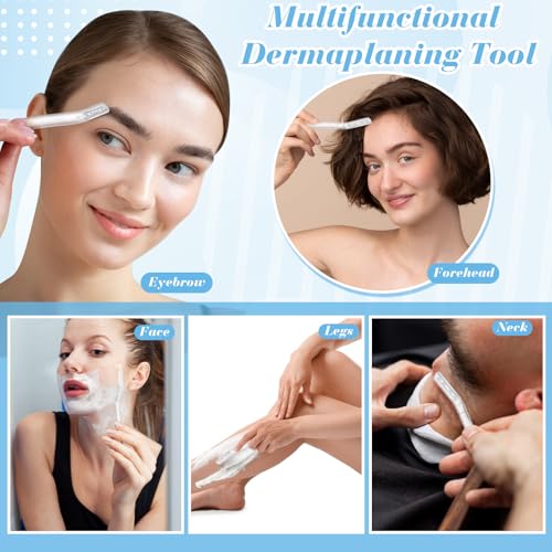 ProSuites 16 Count Dermaplane Razors for Women - Micro Blades for Facial Hair & Exfoliation