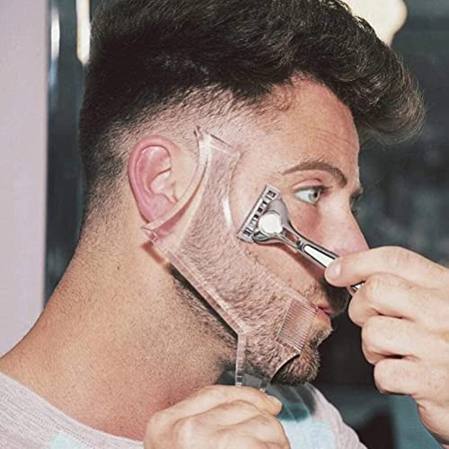 Beard Shaping Tool with Comb for Symmetric Trimming & Edging