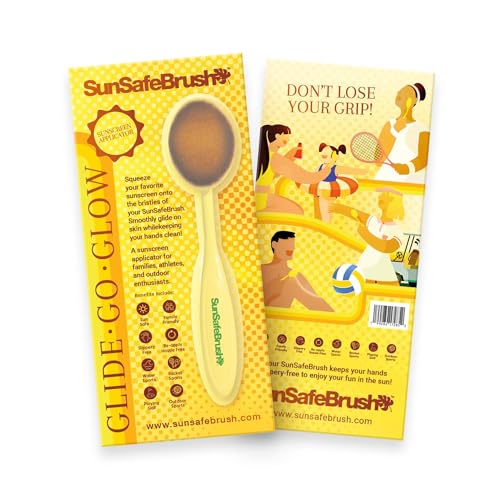 SunSafe Brush Sunscreen Applicator - Easy, Mess-Free UV Protection