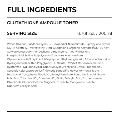 SKIN&LAB Glutathione Ampoule Toner - Brightening & Clarifying 6.76 fl oz