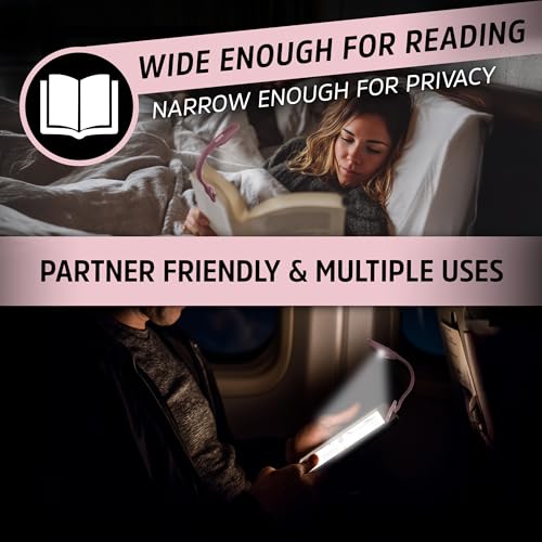 Energizer Rechargeable Book Light - Warm LED Clip-On Reading Light, Pink