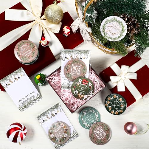 36-Piece Christmas Christian Gift Set with Bible Verse Pocket Mirrors