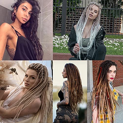 Leeven 24 Inch Ombre Honey Blonde Dreadlock Extensions - 40 Strands