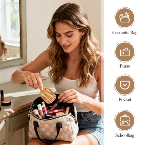 FoldTier Mini Bamboo Hair Brush Pack - 6 Travel Brushes