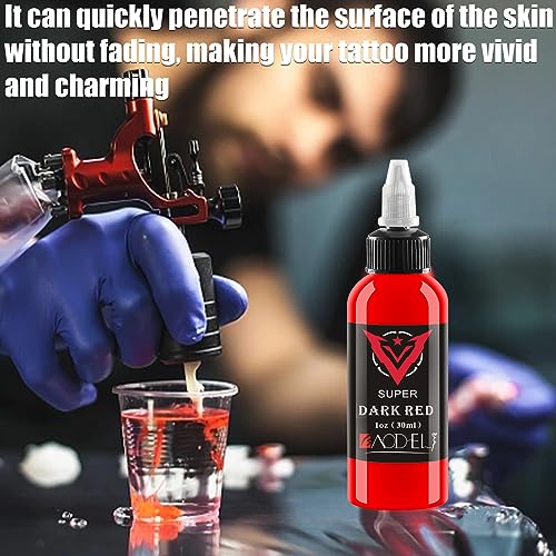 AYCOS Professional Tattoo Ink Set - 1oz Black and Red Plant-Based Pigment