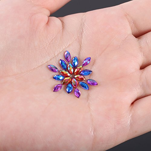 1200 Pcs Colorful Nail Rhinestones Flat Back Gems for Nail Art