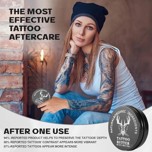 Tattoo Aftercare Balm for Vibrancy & Hydration - Natural, Petroleum-Free, 100ml