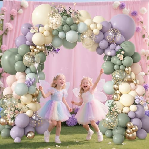 Amandir 173-Piece Pastel Balloon Arch Kit for Parties