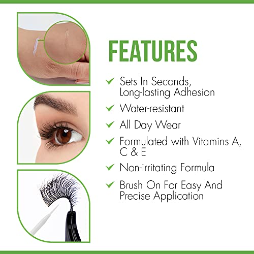 DUO Brush-On Clear Lash Glue - Waterproof, Long-Lasting Adhesive