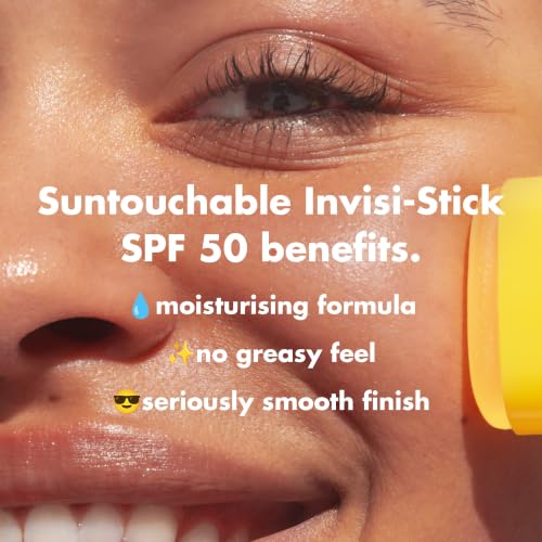 e.l.f. SKIN Suntouchable Invisi-Stick Face Sunscreen SPF 50 - 0.63 oz, Clear & Lightweight
