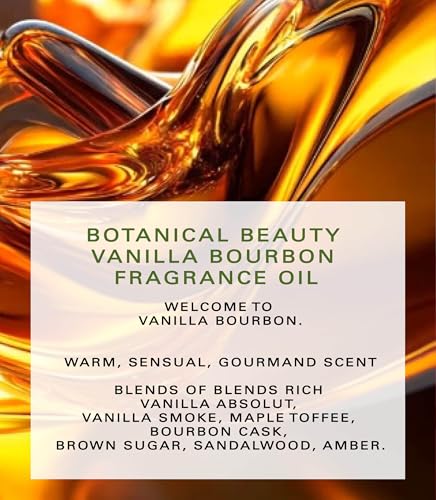 Botanical Beauty Vanilla Bourbon Fragrance Oil Roll-On - Long Lasting, Vegan Scent