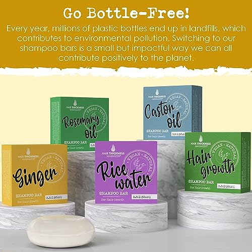 Ginger Shampoo Bar for Hair Growth | Eco-Friendly, USA Made