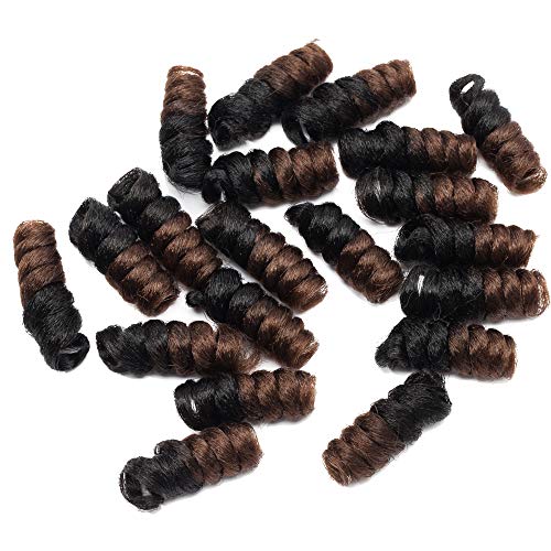 S-noilite 10 Inch Jamaican Bounce Curls Crochet Braids - 3 Pack Light Brown