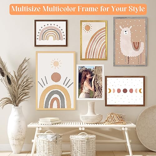 5x8 Gold Wooden Picture Frame - Elegant Rustic Design