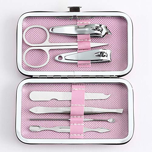 7-Piece Stainless Steel Manicure Set - 3 Pack Travel Kit