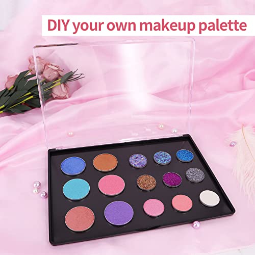 XL Magnetic Makeup Palette with Clear Top - Portable Eyeshadow Organizer