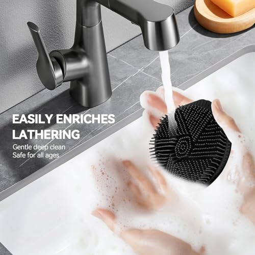 Dual-Sided Silicone Body Scrubber - 2-in-1 Exfoliating Brush