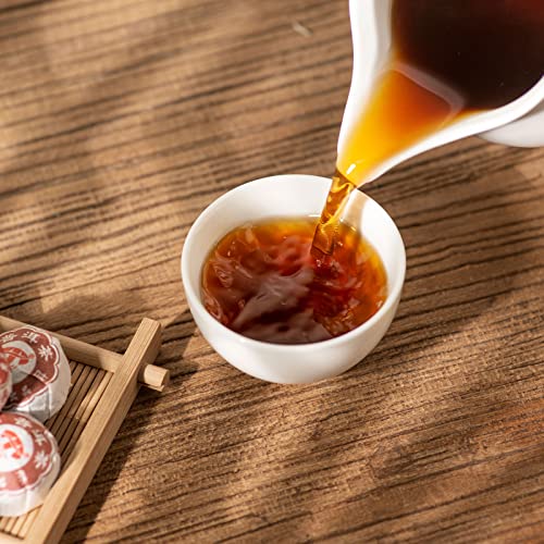 Teavivre Aged Pu-erh Mini Tuocha Tea - 100g Ripe Fermented Tea