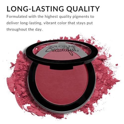 Color Pro Pressed Powder Blush by Color Me Beautiful - Buildable Coverage
