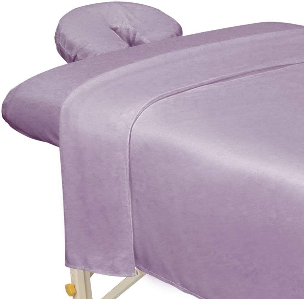 Premium Microfiber Massage Sheet Set - Ultra-Light, Stain & Wrinkle-Resistant | Black 3-Piece Set