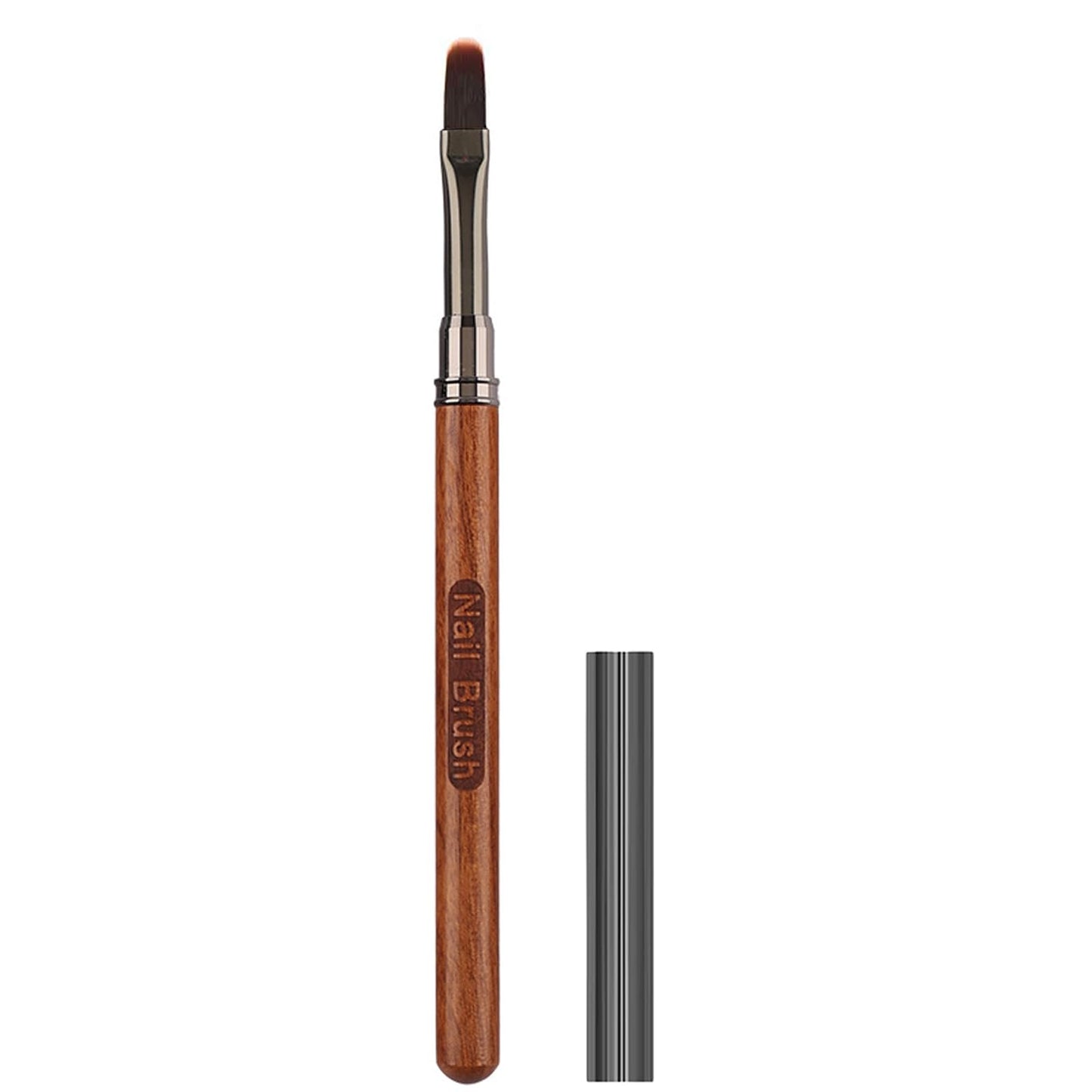 JFIYUOMCI Acrylic Nail Brush - Lengthen 13mm, Professional Nail Art Brushes for Easy Powder, Gel Polish, Extension Gel & Acrylic Application, Nail Design Tool for Manicure DIY & Salon - Oval Head