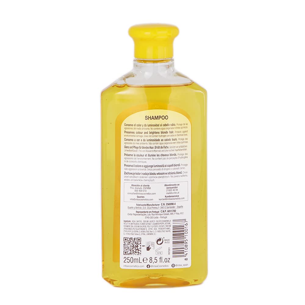 Intea Chamomile Shampoo - Premium Blonde Brightening Shampoo - Non-Ammonia, Easy Application for Natural or Dyed Hair - 8.5oz