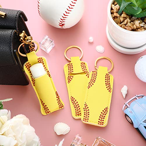 Saintrygo 20-Pack Softball Makeup Bags with Keychain Holder