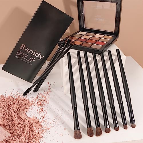 Banidy 10-Piece Eye Makeup Brush Set - Professional Quality with Soft Synthetic Hairs