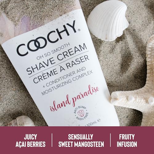 Coochy Rash-Free Shaving Cream - Moisturizing Lotion for Sensitive Skin, 7.2oz