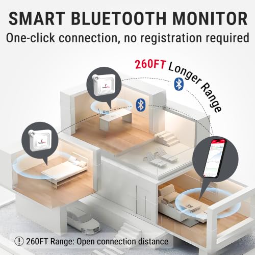 TempPro Bluetooth Thermometer Hygrometer - 260ft Remote Monitoring