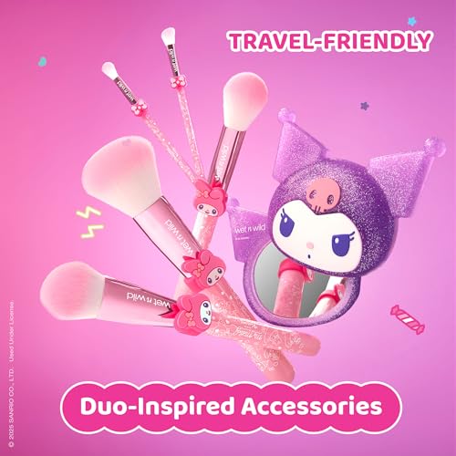 wet n wild My Melody & Kuromi 5-Piece Makeup Brush Set - Multicolor