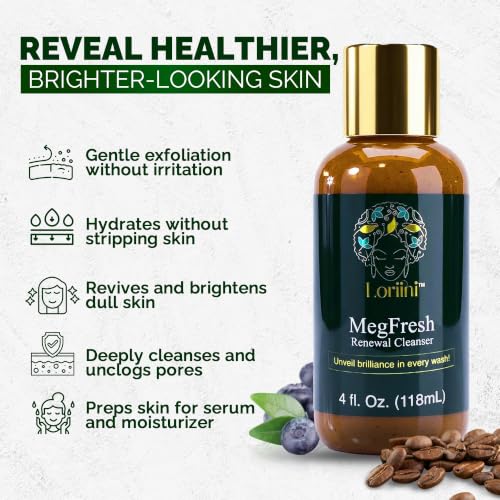 LORIINI MegFresh Exfoliating Facial Cleanser with Papaya Enzymes (4oz)