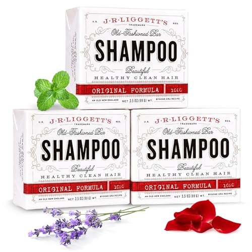 J.R.LIGGETT'S Vegan Shampoo Bar for Sensitive & Color-Treated Hair - 1-Pack, 3.5 oz