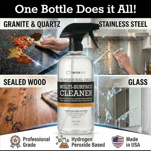 Thirteen Chefs Multi-Surface Cleaner - 16oz All-Purpose Spray