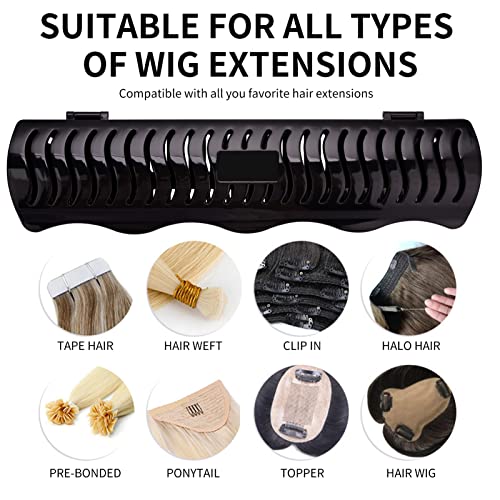Hair Extension Holder Caddy for Clip-Ins, Tape-Ins & Wefts – Wall Mount Organizer