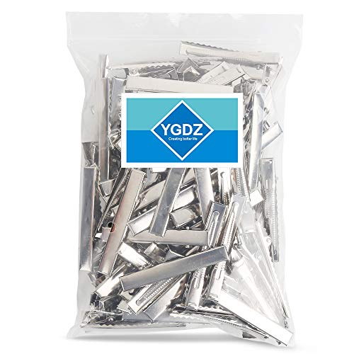 YGDZ 120pcs 2.17 Inch Metal Alligator Hair Clips for Bows and Styling