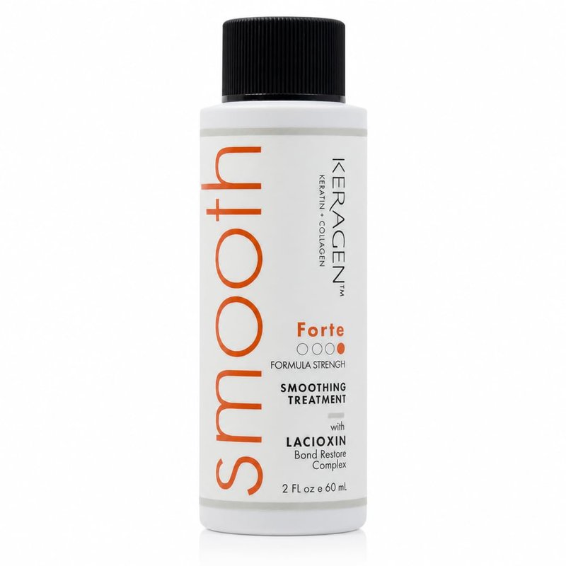 KERAGEN Forte Keratin Smoothing Treatment - High-Potency Realignment & Hydrophobic Shield | 2 Oz for 20+ Washes