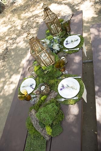 SuperMoss Preserved Moss Placemat - 12" Round Table Decor