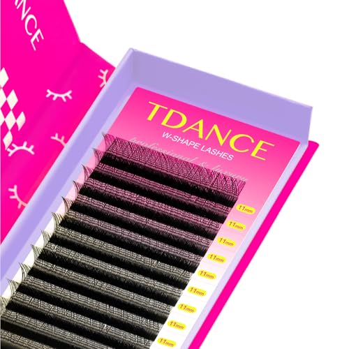 TDANCE YY Lash Extensions Premade Volume Fans 8-15mm W-6D-0.07-C Matte Black