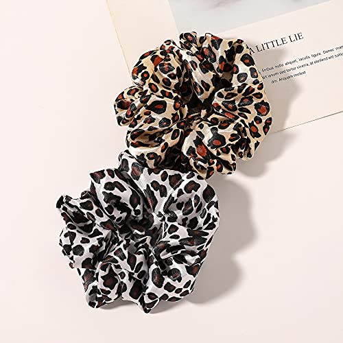 Silk Satin Hair Scrunchies - Premium Elastic Hair Ties Pack for Women