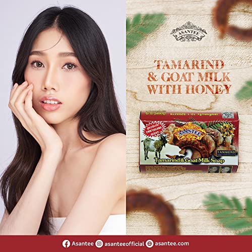 ASANTEE Tamarind & Goat Milk Herbal Soap Bar 125g, 4.38oz Pack of 1