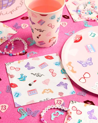 25 Pack Concert Party Icon Napkins - 3-Ply Tableware for Bachelorette & Birthday