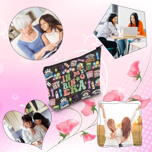 Funny Gaming Makeup Bag for Women, Durable Canvas Cosmetic Travel Pouch