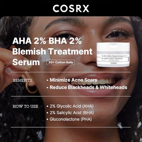 COSRX AHA 2% BHA 2% Blemish Spot Treatment Serum 50g for Acne & Scar Reduction