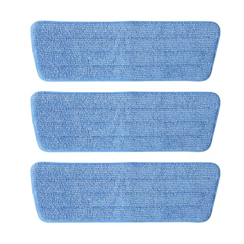 Microfiber Mop Pads - 3 Pack Reusable Replacement Pads for Spray Mops