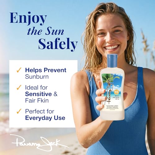 Panama Jack Sunscreen Lotion SPF 15 - 6 Fl Oz Water Resistant